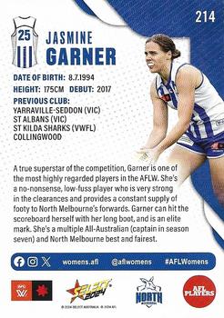 2024 Select AFL Footy Stars #214 Jasmine Garner Back